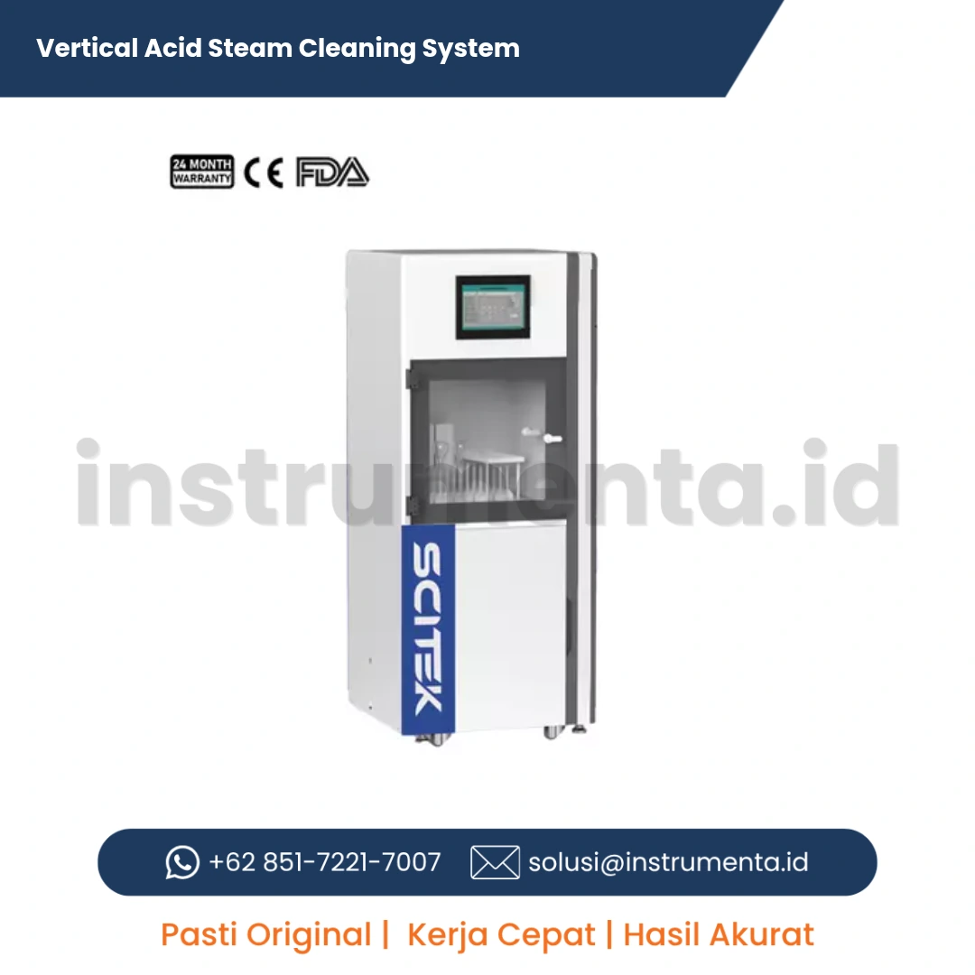 Authorized Distributor Vertical Acid Steam Cleaning System Scitek ASCS-3300 Alat Pencuci Uap Asam Otomatis untuk Tabung Digestion dan Gelas Kimia Laboratorium
